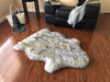 Extra Fluffy & Shaggy Single Pelt Sheep Fur Area Rug